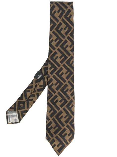 fendi black tie|fendi tie price.